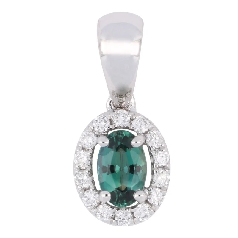 Alexandrite Pendant (Alexandrite 0.23 cts. White Diamond 0.07 cts.)