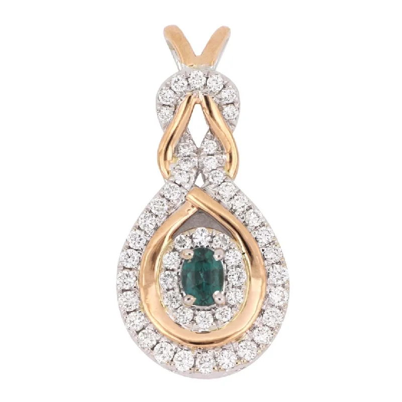 Alexandrite Pendant (Alexandrite 0.21 cts. White Diamond 0.36 cts.