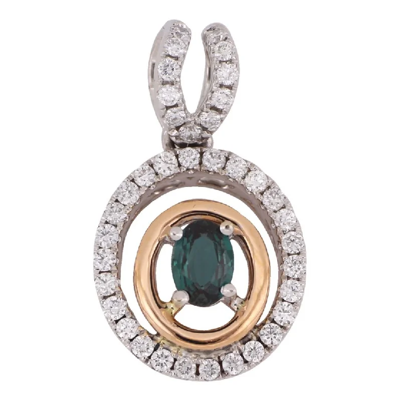 Alexandrite Pendant (Alexandrite 0.24 cts. White Diamond 0.3 cts.)