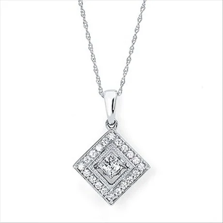 1/2ctw Diamond 14K Rhythm of Love Pendant