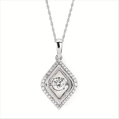 1/2ctw Diamond 14K Rhythm of Love Pendant