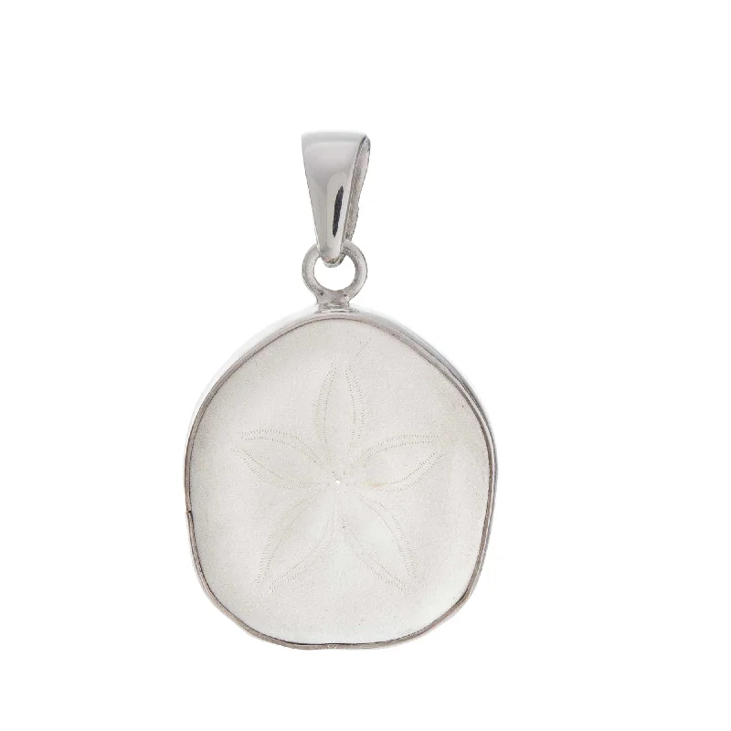 Sterling Silver Sand Dollar Shell Pendant