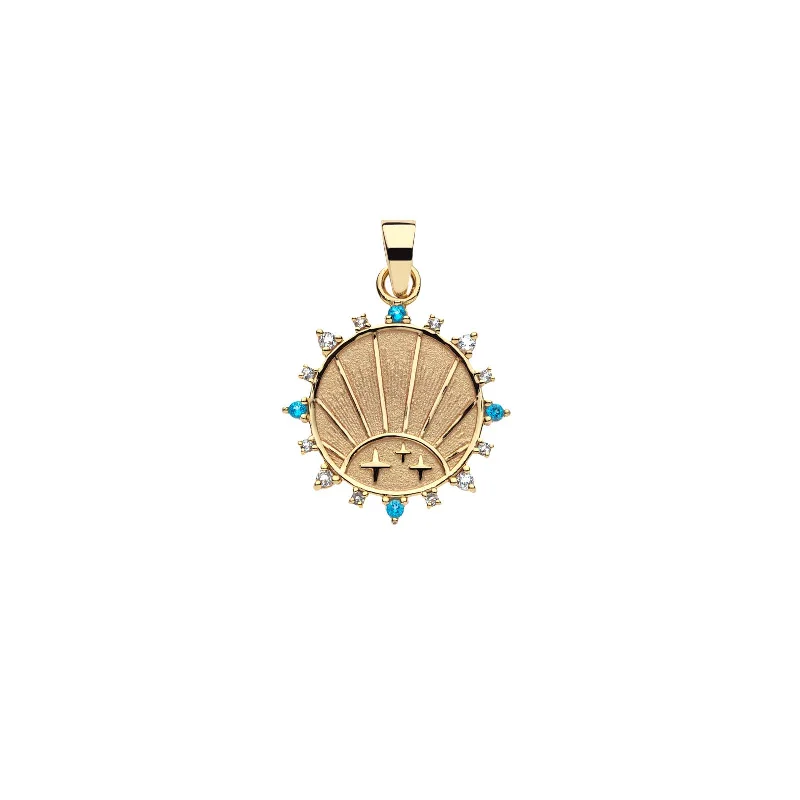 STRONG Petite Embellished Coin (Rising Sun)