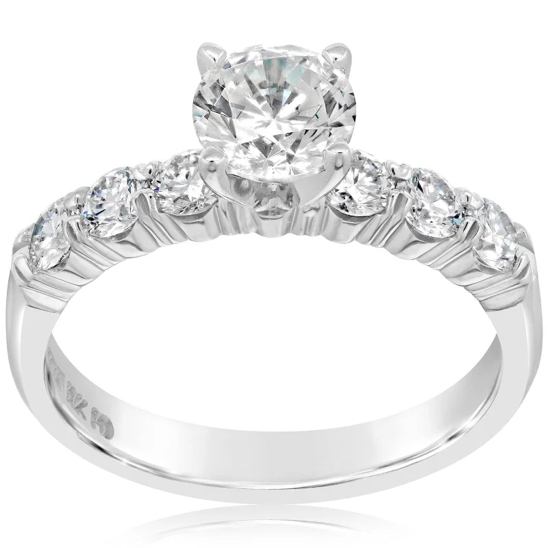 3/4 Carat Diamond Pave Setting