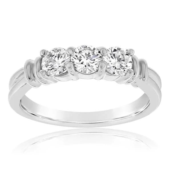 Complete Diamond Three Stone Ring