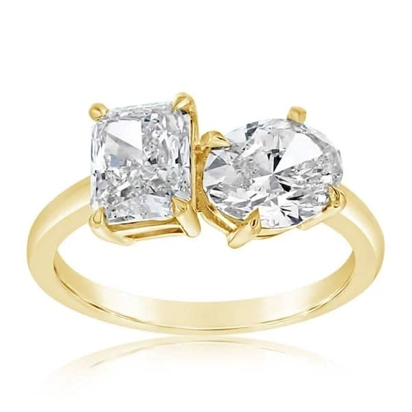 Complete Two Stone Toi Et Moi Diamond Engagement Ring