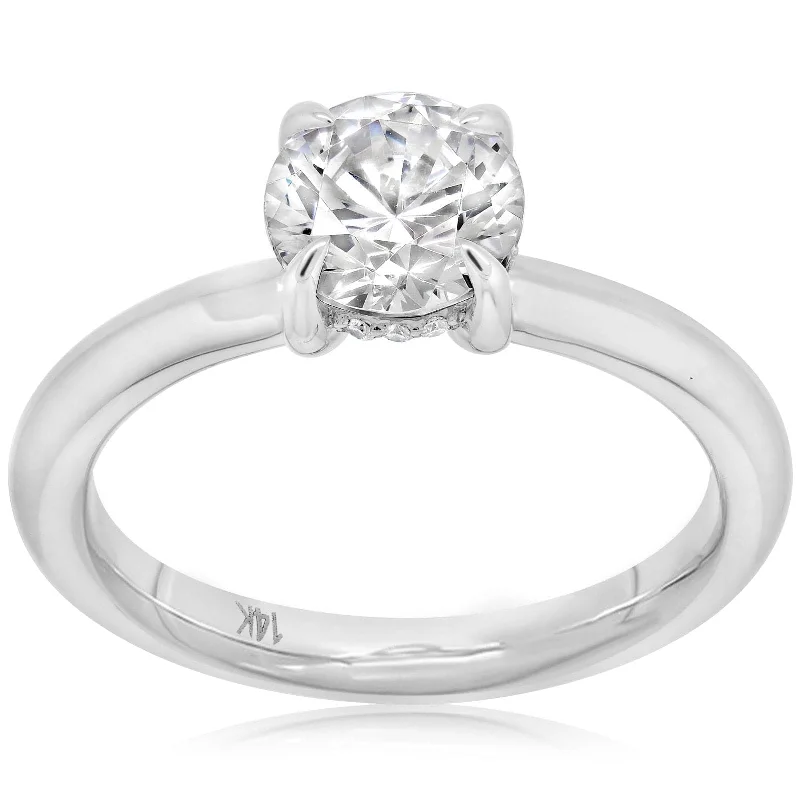 Hidden Halo Diamond Engagement Setting