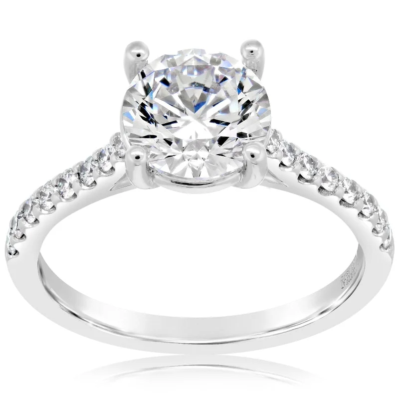 PRECISION SET Comfort Fit Diamond Engagement Ring