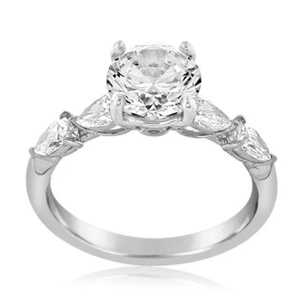 PRECISION SET Grande Aire Diamond Engagement Ring