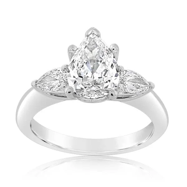 RITANI Royal Three Stone Diamond Engagement Ring Setting