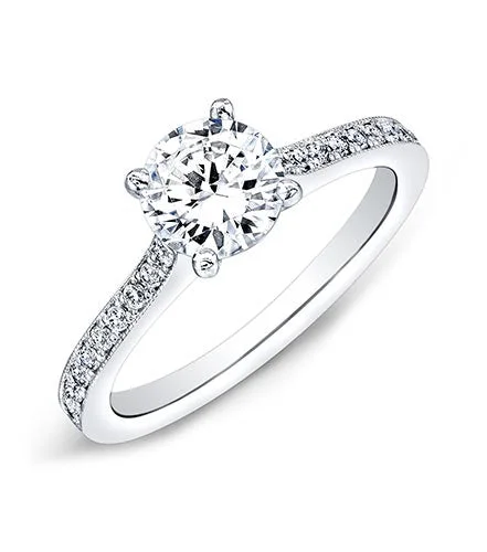 Round Single Row Diamond Ring