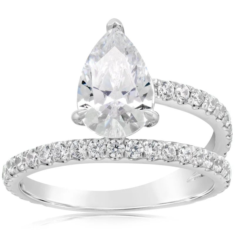 Split Shank Wrap Diamond Engagement Setting