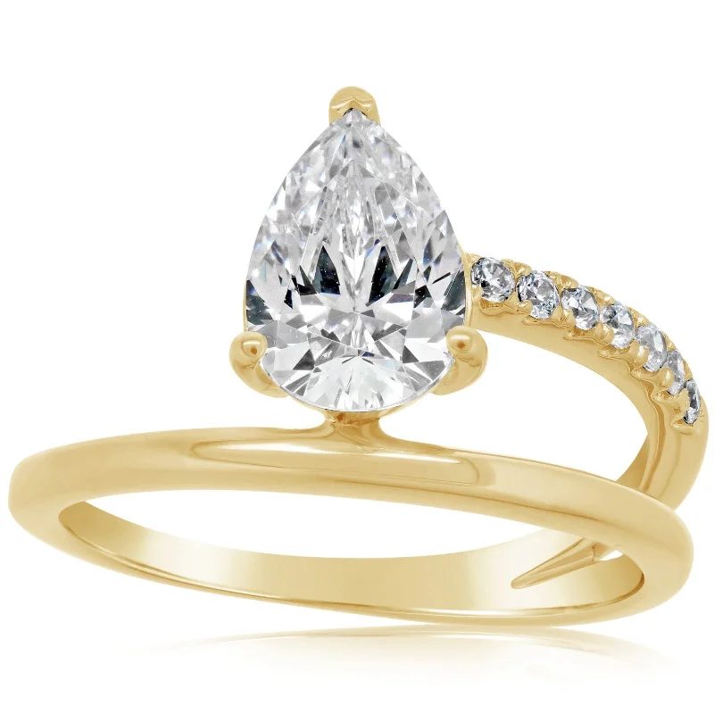 Split Shank Wrap Diamond Engagement Setting