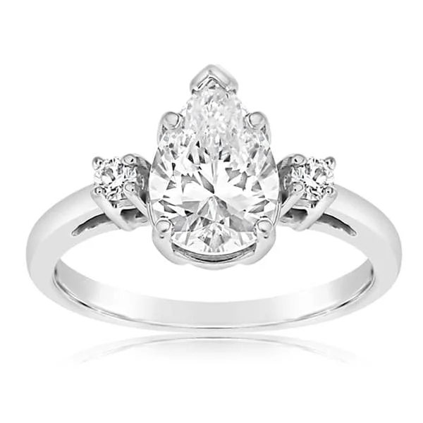 Three Stone Diamond Engagement Ring Setting