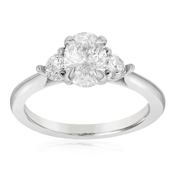 Three Stone Diamond Engagement Ring Setting