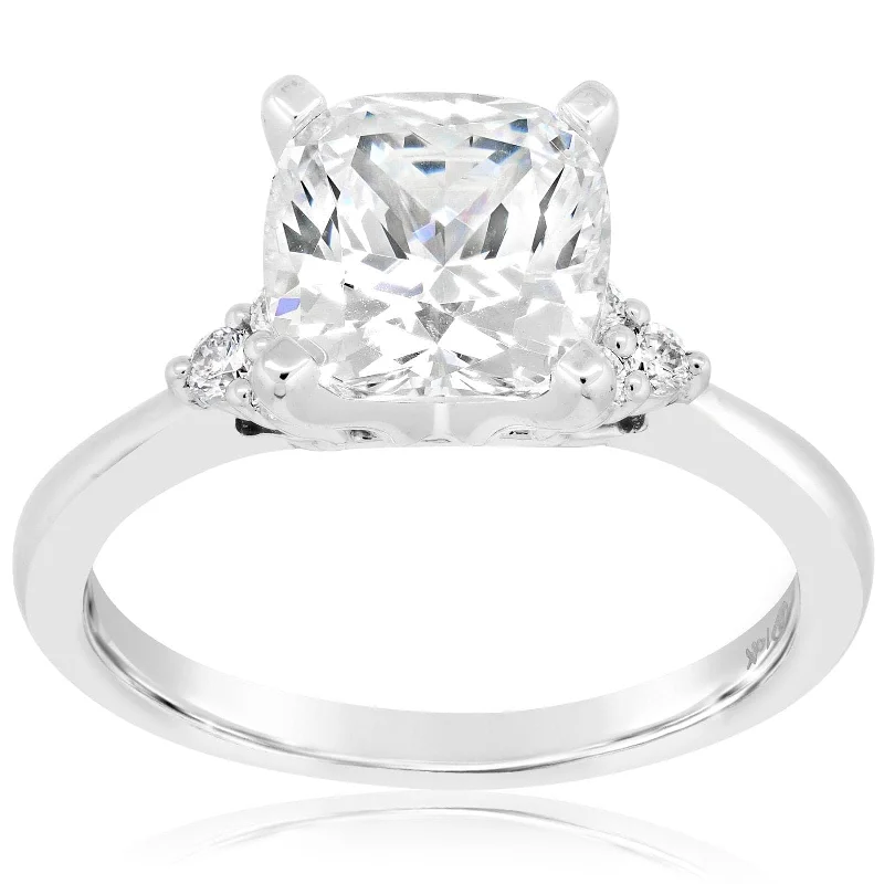 Trio Cluster Cushion Diamond Setting