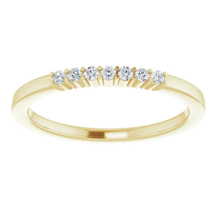 14K Yellow 1/10 CTW Natural Diamond Anniversary Band