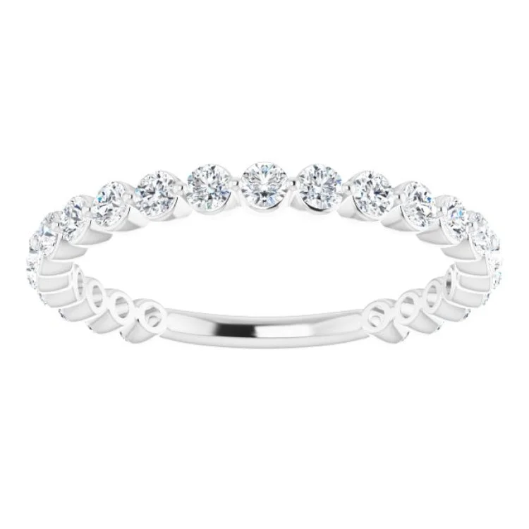 14K White 3/4 CTW Natural Diamond Anniversary Band