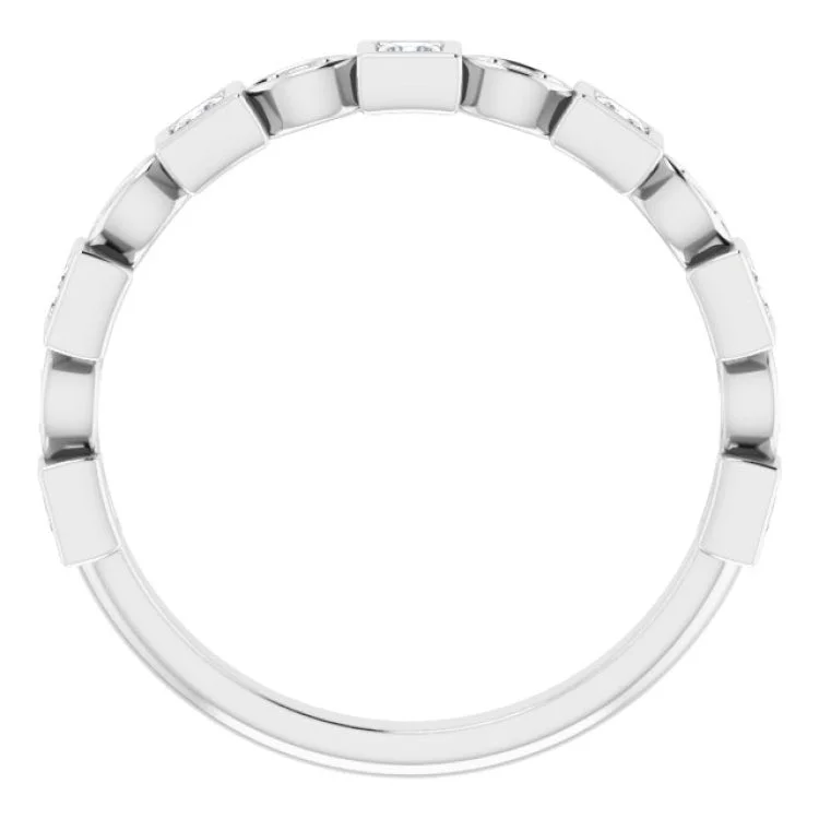 Platinum 1/4 CTW Natural Diamond Anniversary Band