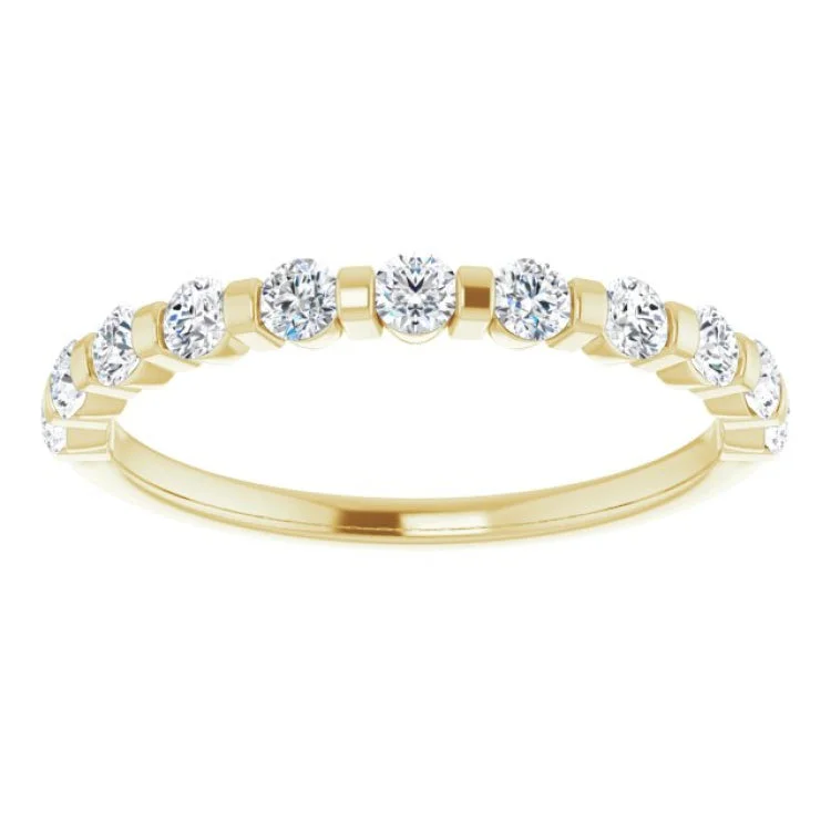 14K Yellow 1/2 CTW Natural Diamond Anniversary Band