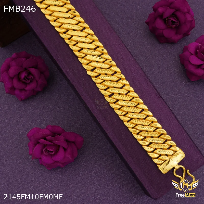 Freemen One Line goldne Bracelet For Men - FMB246