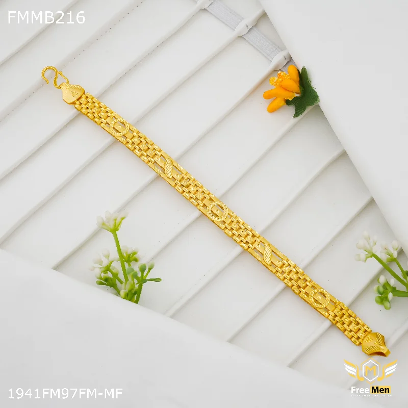 Freemen Passi Cutting goldne Bracelet For Men - FMMB216