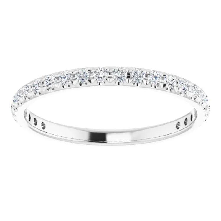 Platinum 1/3 CTW Natural Diamond French-Set Anniversary Band