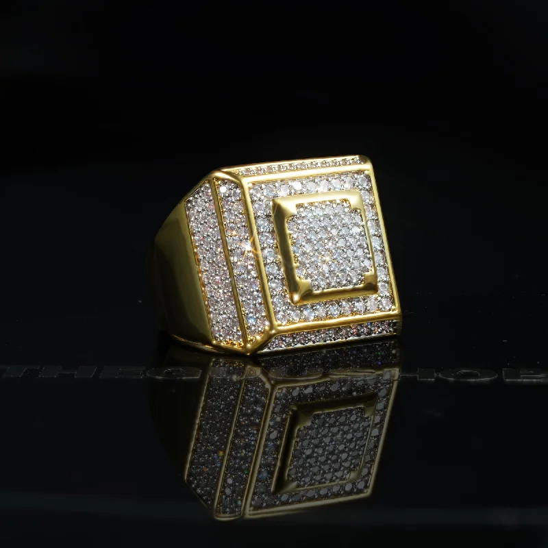 Official Limited Micro-inlay CZ  Square Ring