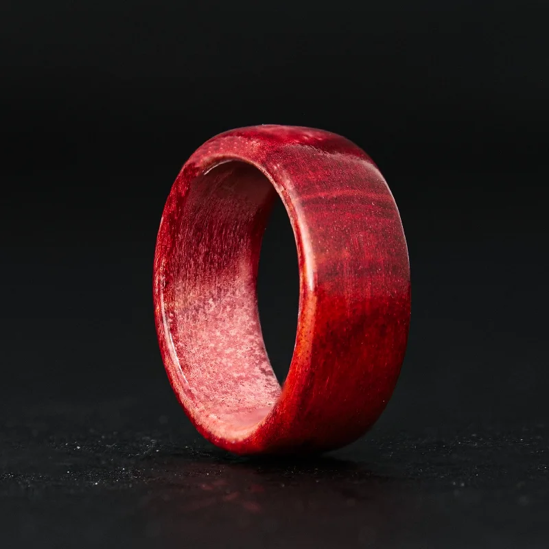 Red Blood Wood Ring