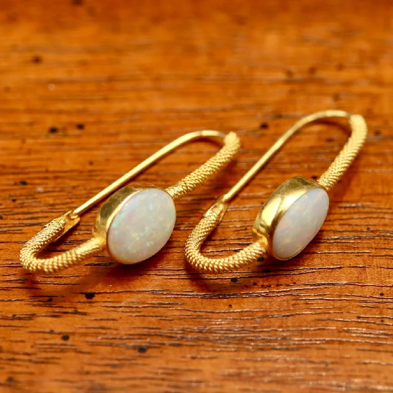 Opal Mirror Earrings