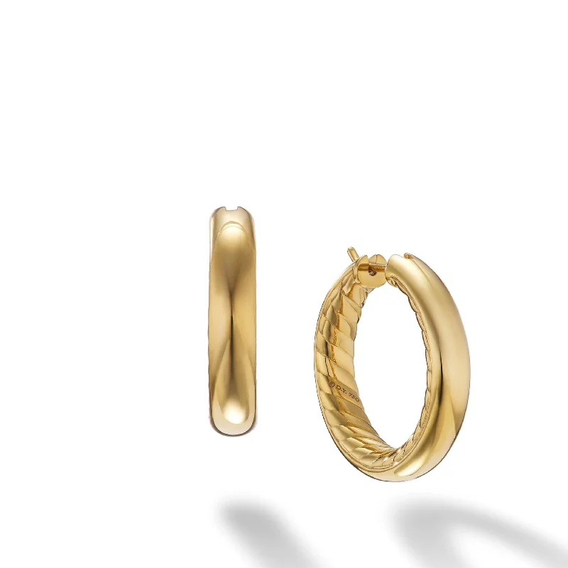 DY Mercer Hoop Earrings in 18K Yellow Gold