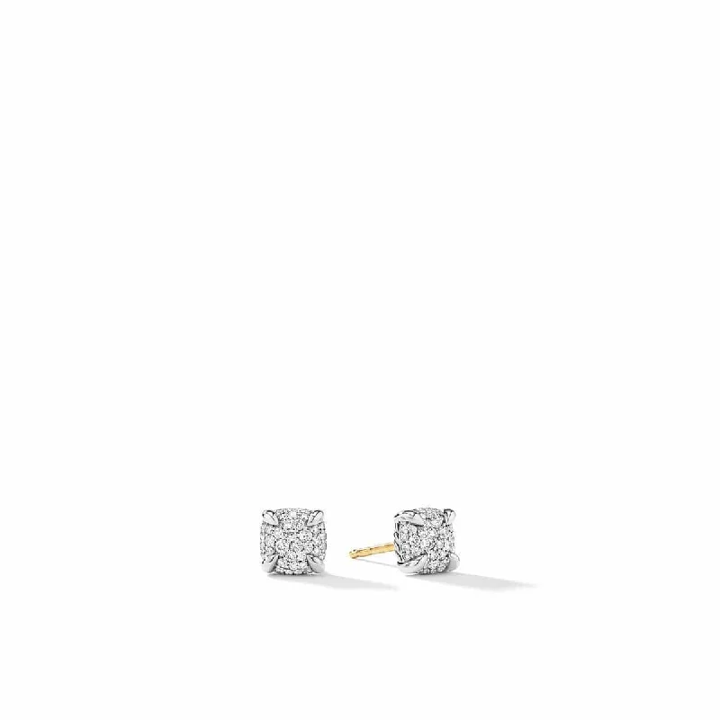 Petite Chatelaine® Stud Earrings with Full Pavé Diamonds