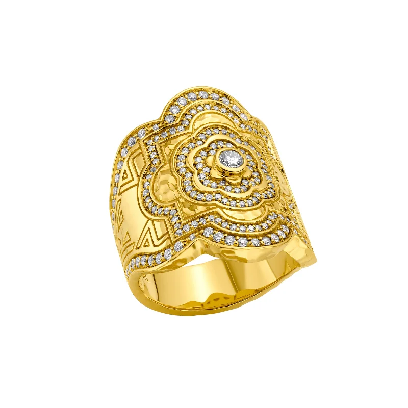 Small Mandala Wrap Ring