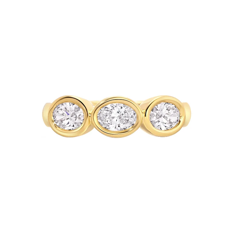 Oval Trio Pinky Ring