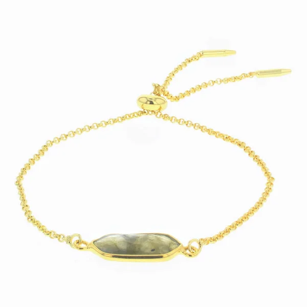 Gold Slater Labradorite Bolo Bracelet