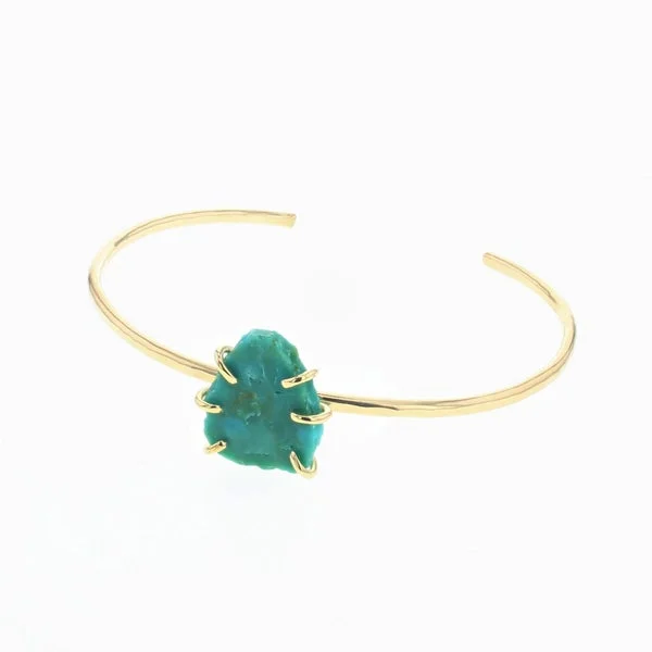 Gold Turquoise Kiona Cuff Bracelet