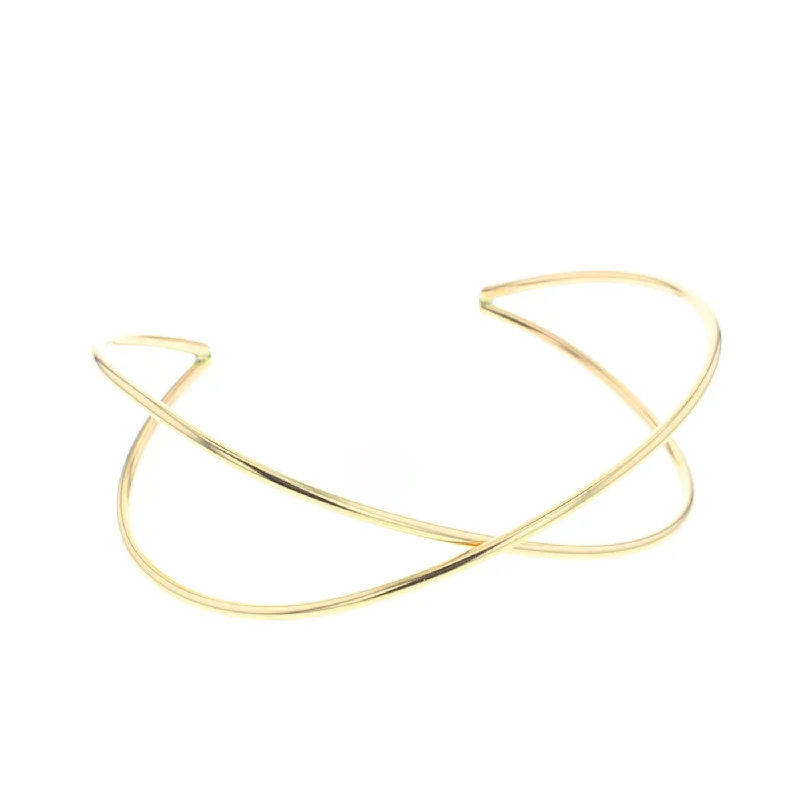 Gold Vexed Cuff Bracelet