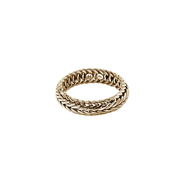 John Hardy Kami Yellow Gold Band, 6mm