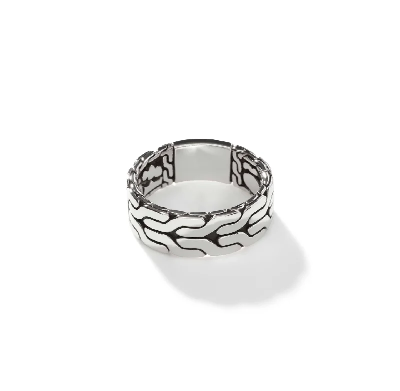 John Hardy Men's Classic Chain Sterling Silver 8mm Band