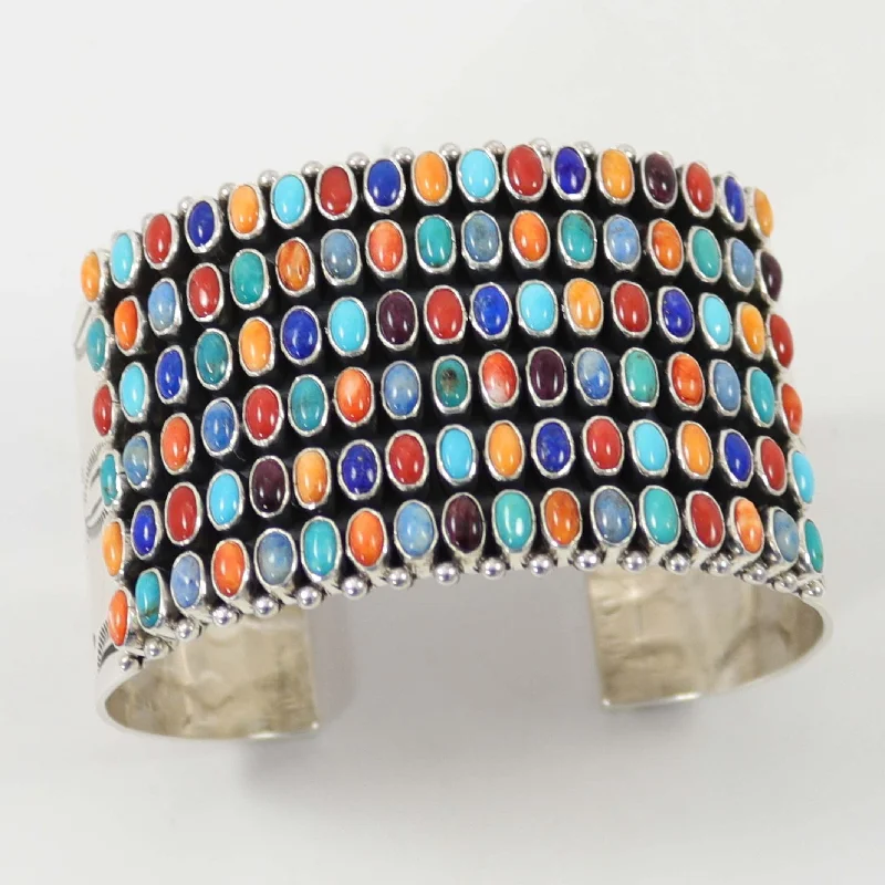 Multi-Stone Row Cuff