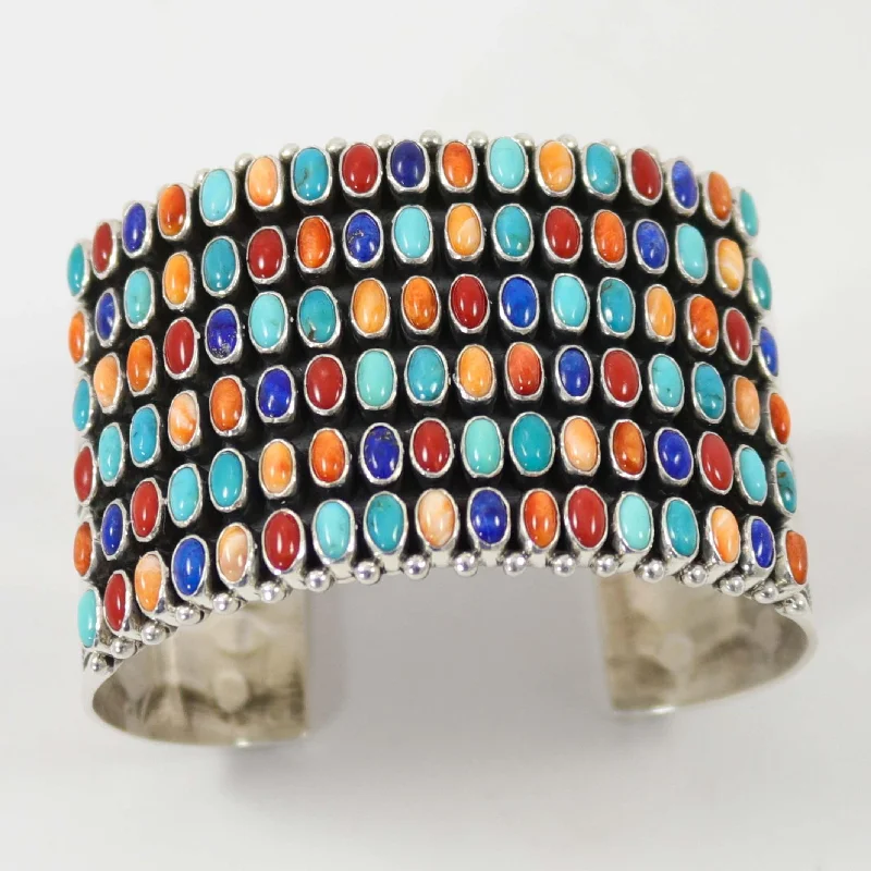 Multi-Stone Row Cuff