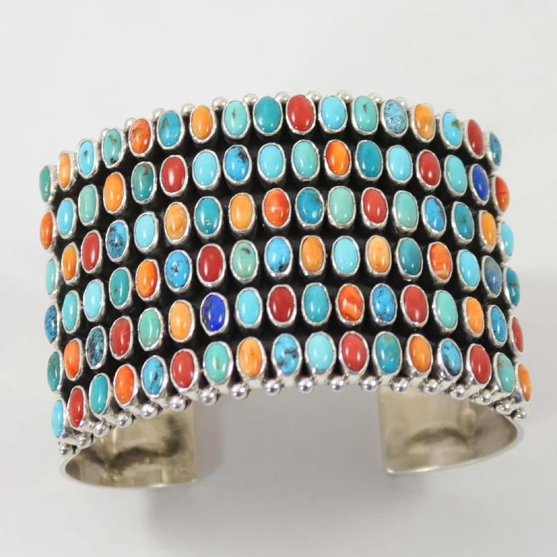 Multi-Stone Row Cuff