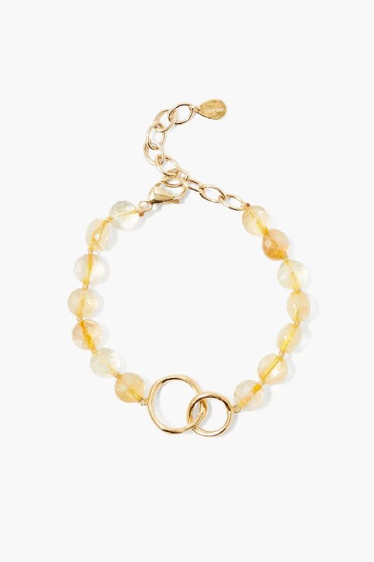 Reunion Link Bracelet Citrine