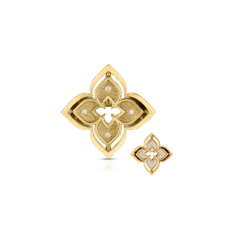 Roberto Coin Yellow Gold Reversible Diamond Ring - Fink's Exclusive