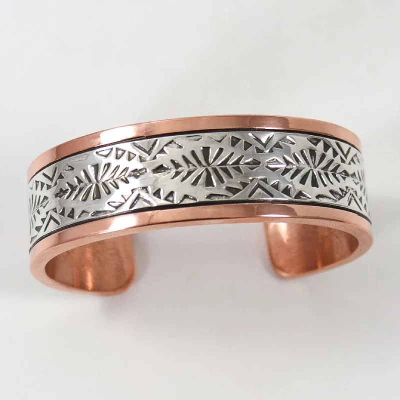 Silver and Copper Cuff