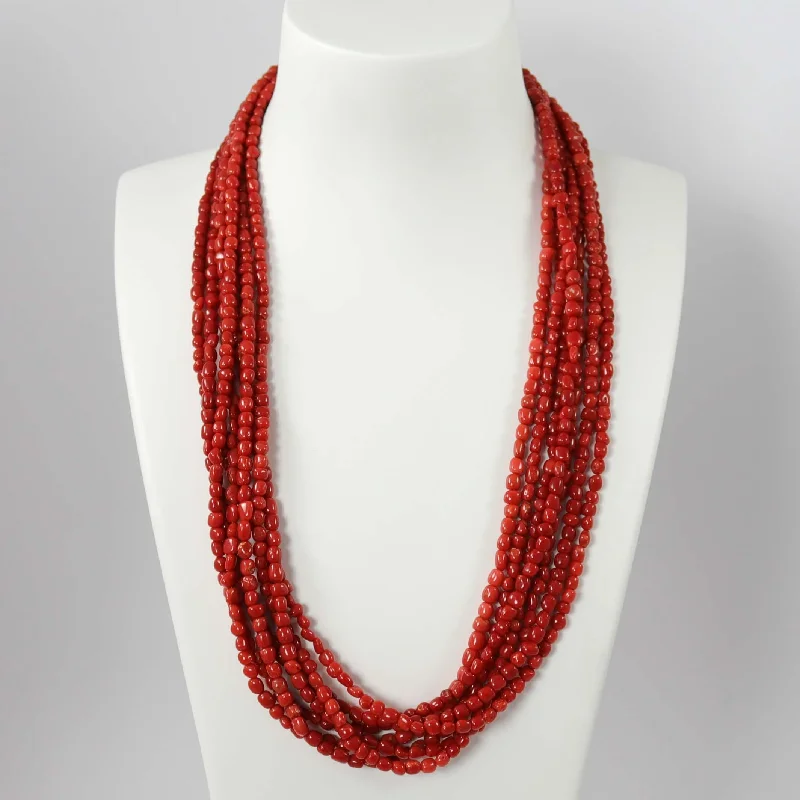 Coral Bead Necklace