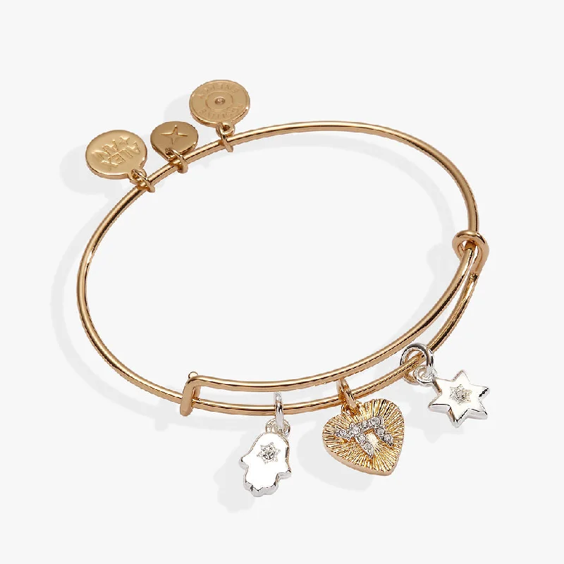 Faith and Family Star of David Charm Bangle