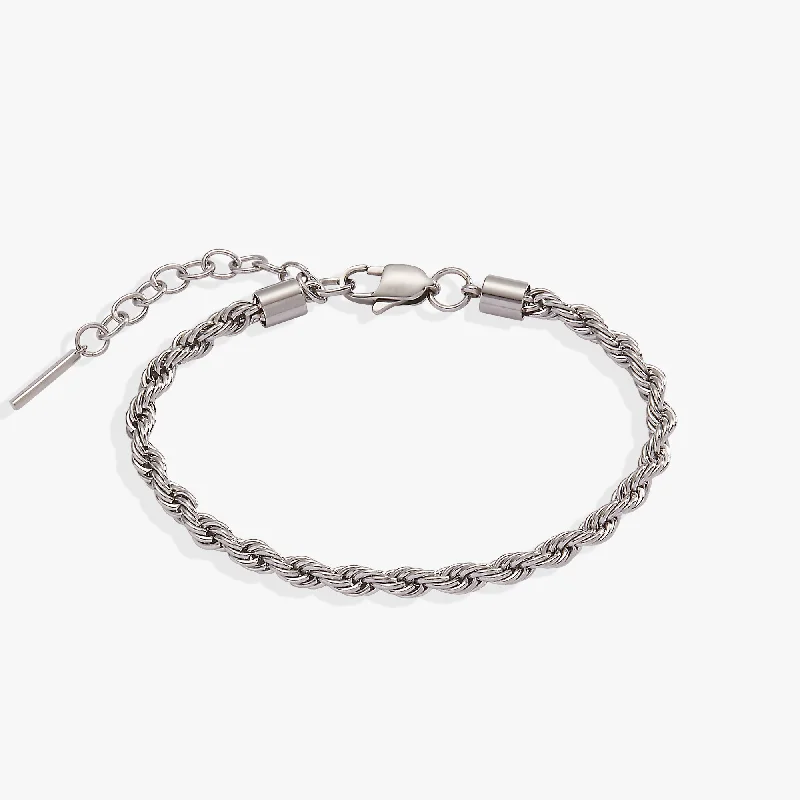 French Rope Stainless Adjustable Bracelet