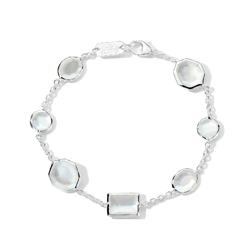 IPPOLITA Rock Candy Mix-Cut Station Bracelet in Sterling Silver