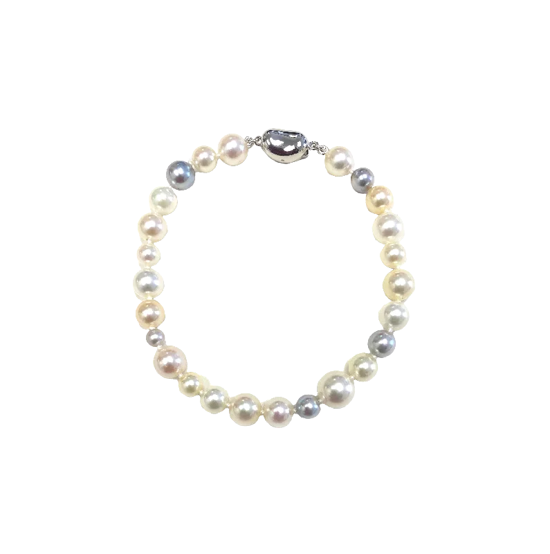 Sabel Collection Multicolored Akoya Pearl Bracelet